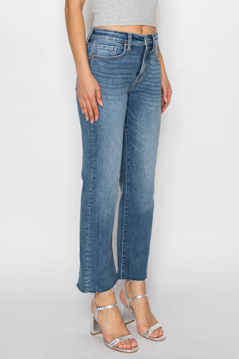 TUMMY CONTROL HIGH RISE STRAIGHT LEG JEANS