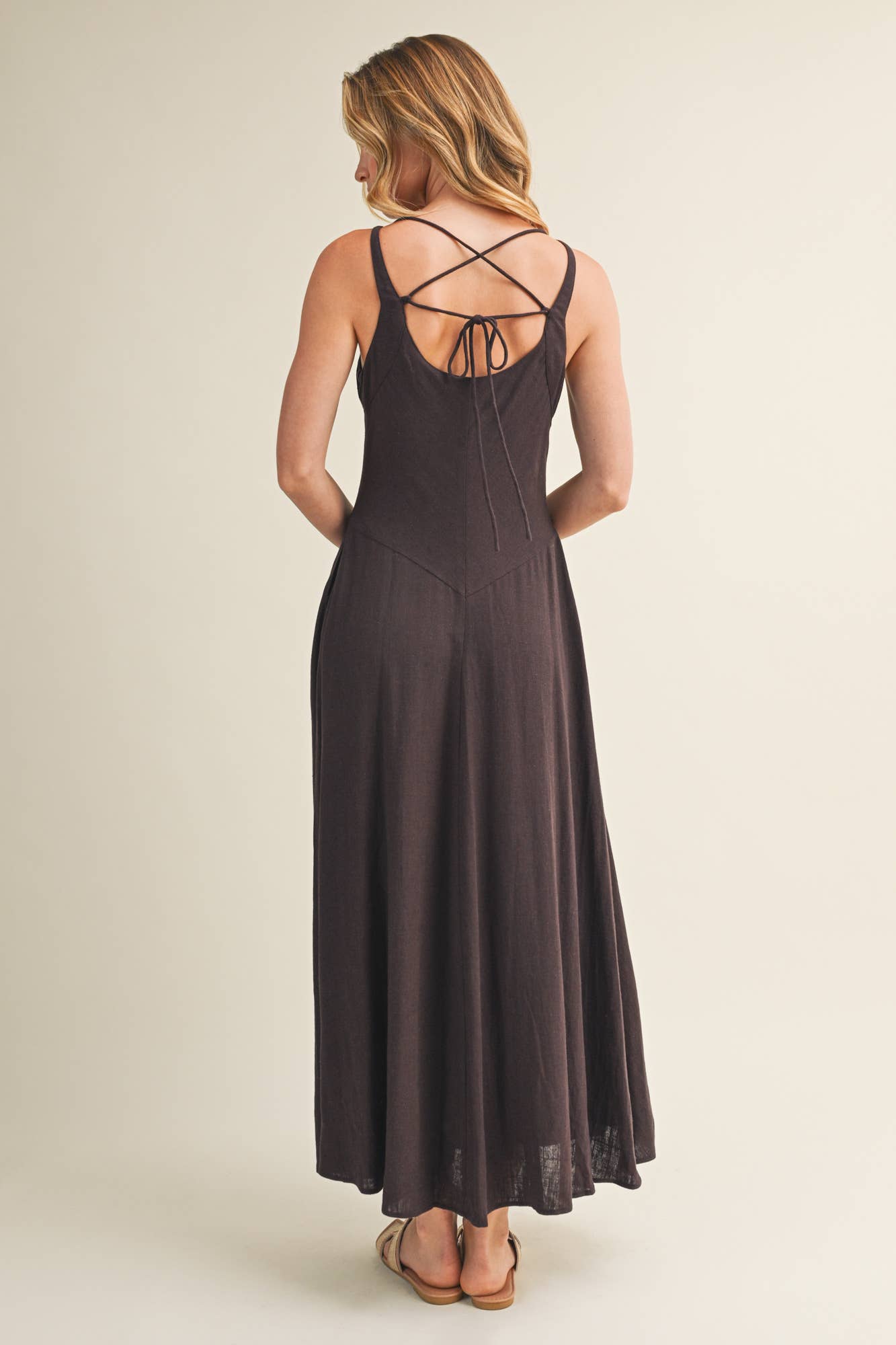 Square Neck Strappy Dress