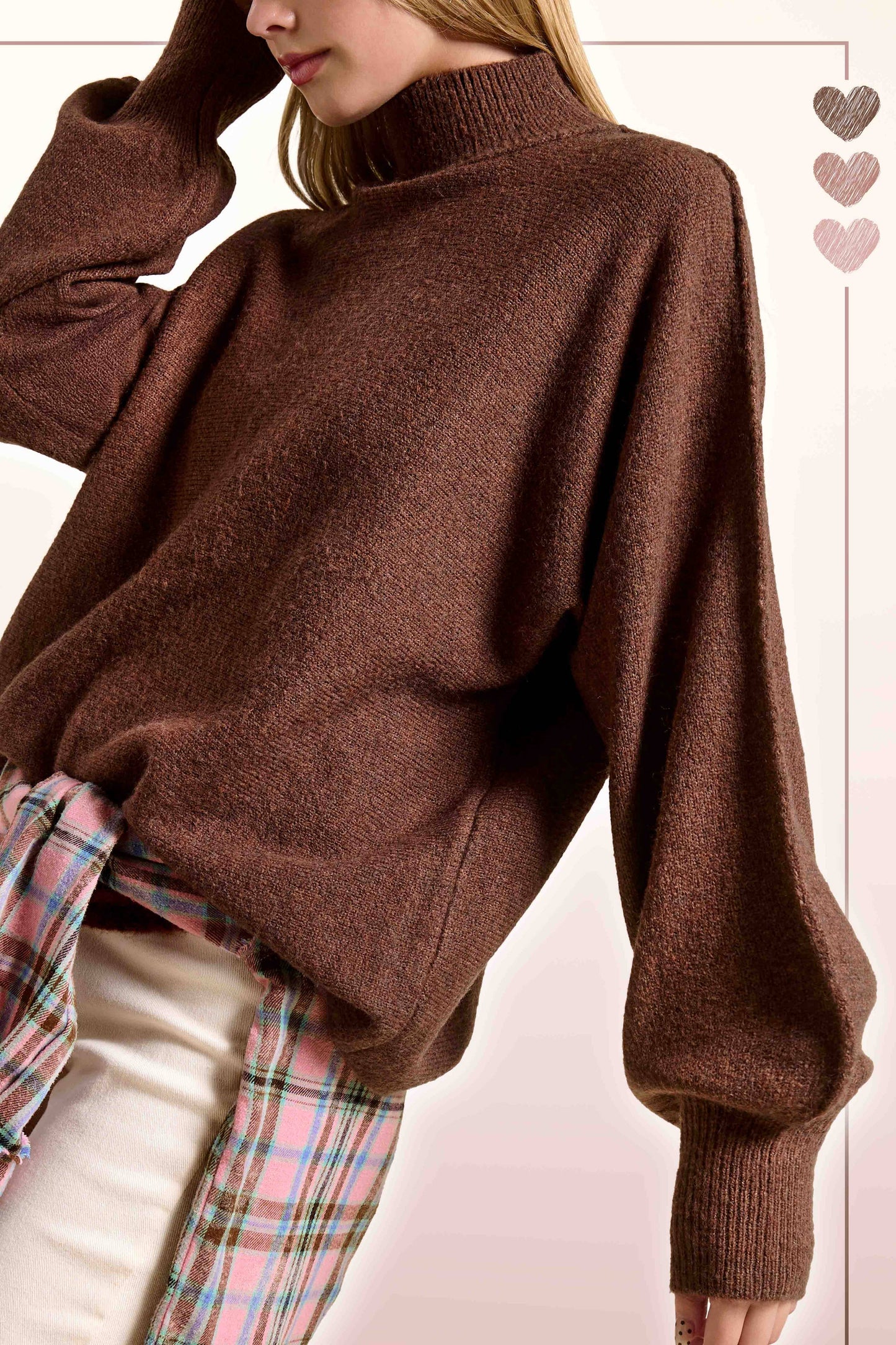 Balloon Sleeves Sweater