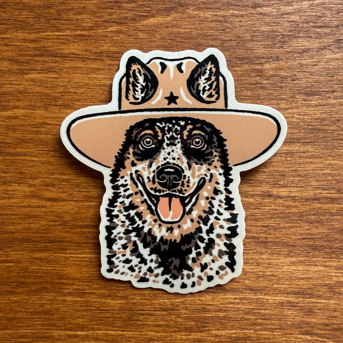 Blue Heeler Cowdog Glossy Vinyl Sticker