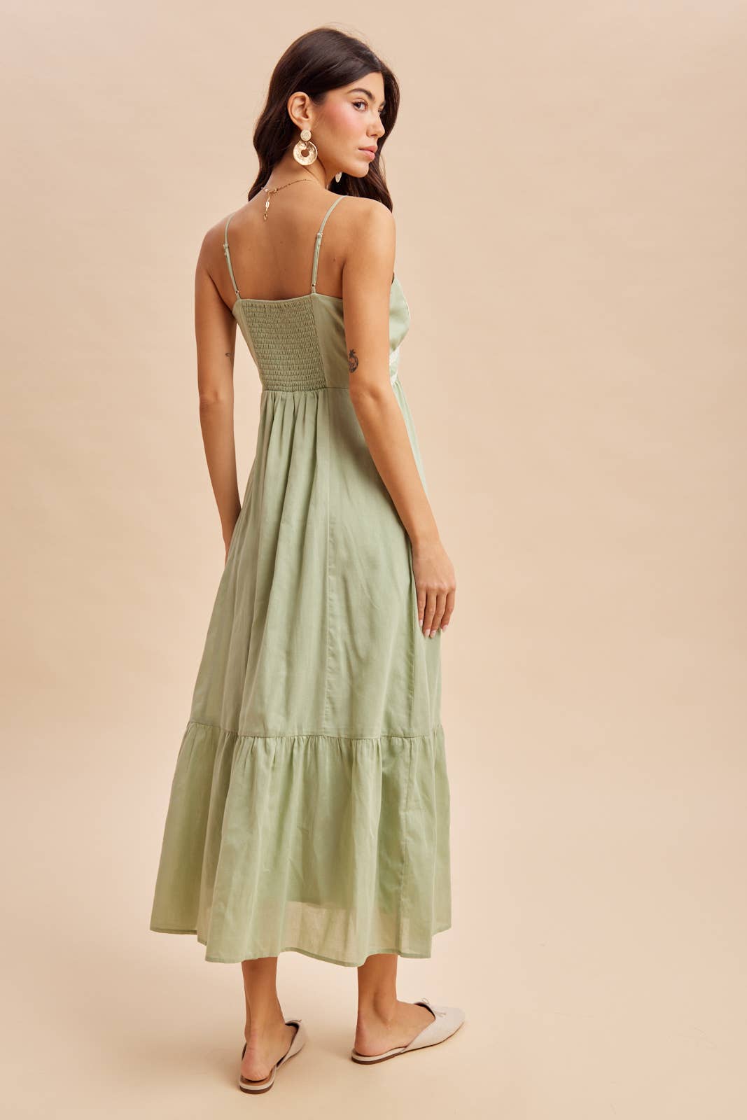 Lace Detail Maxi Dress