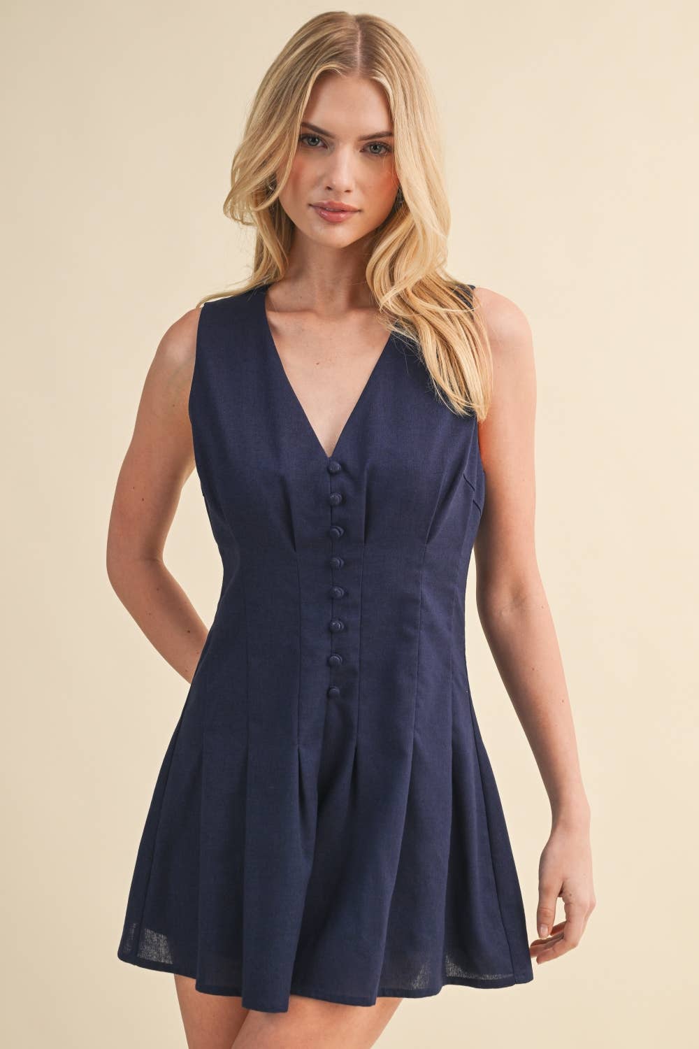 Pintuck Lined Romper