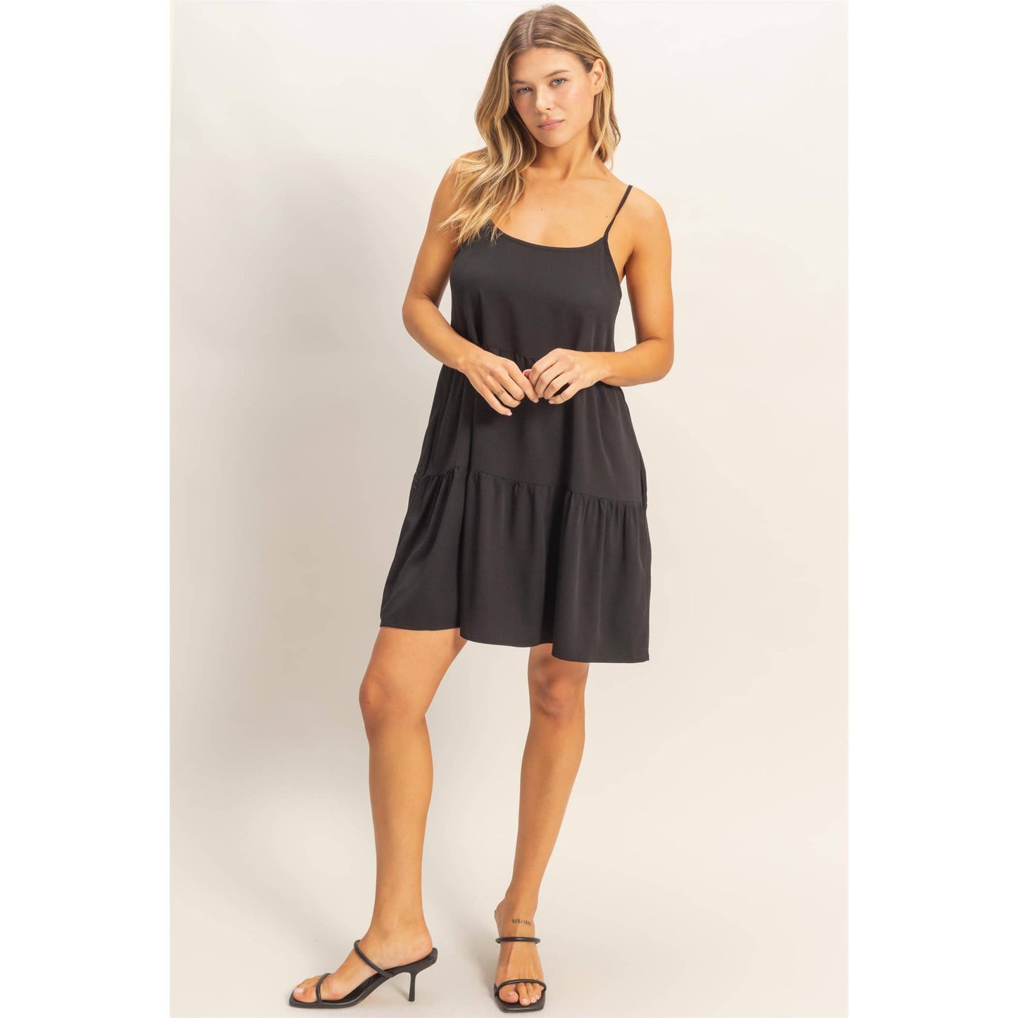 Tiered Spaghetti Strap Dress
