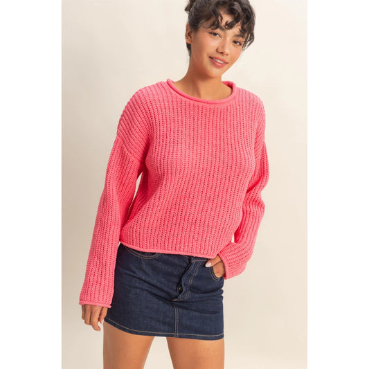 Rolled Edge Sweater