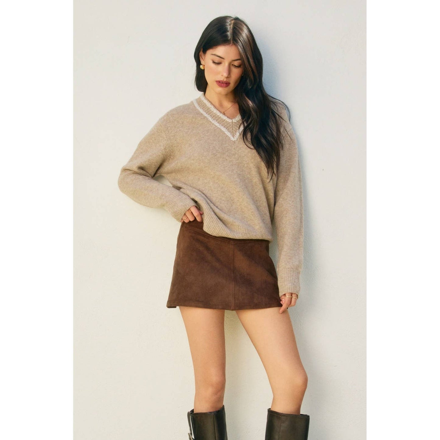 Dune Reverie Suede Mini Skirt