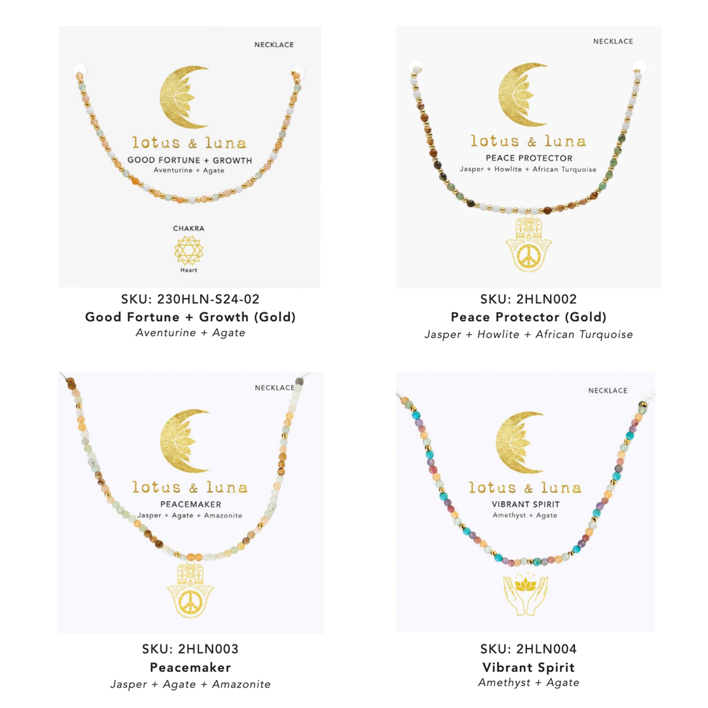 2mm Healing Necklaces