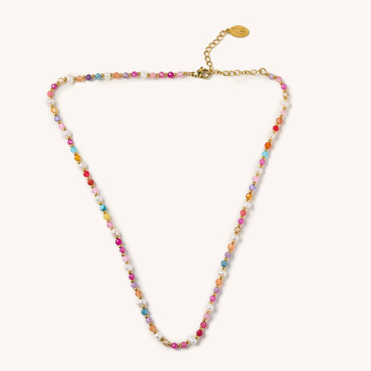 Jenny Multi Bead Pearl Necklace