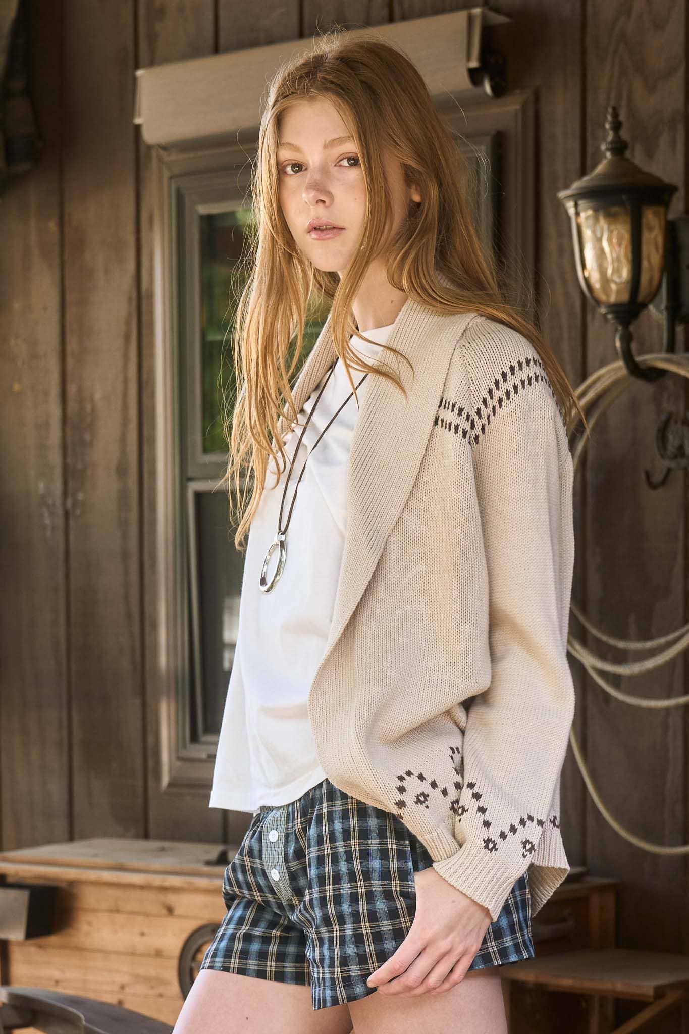 Horse Jacquard Cardigan
