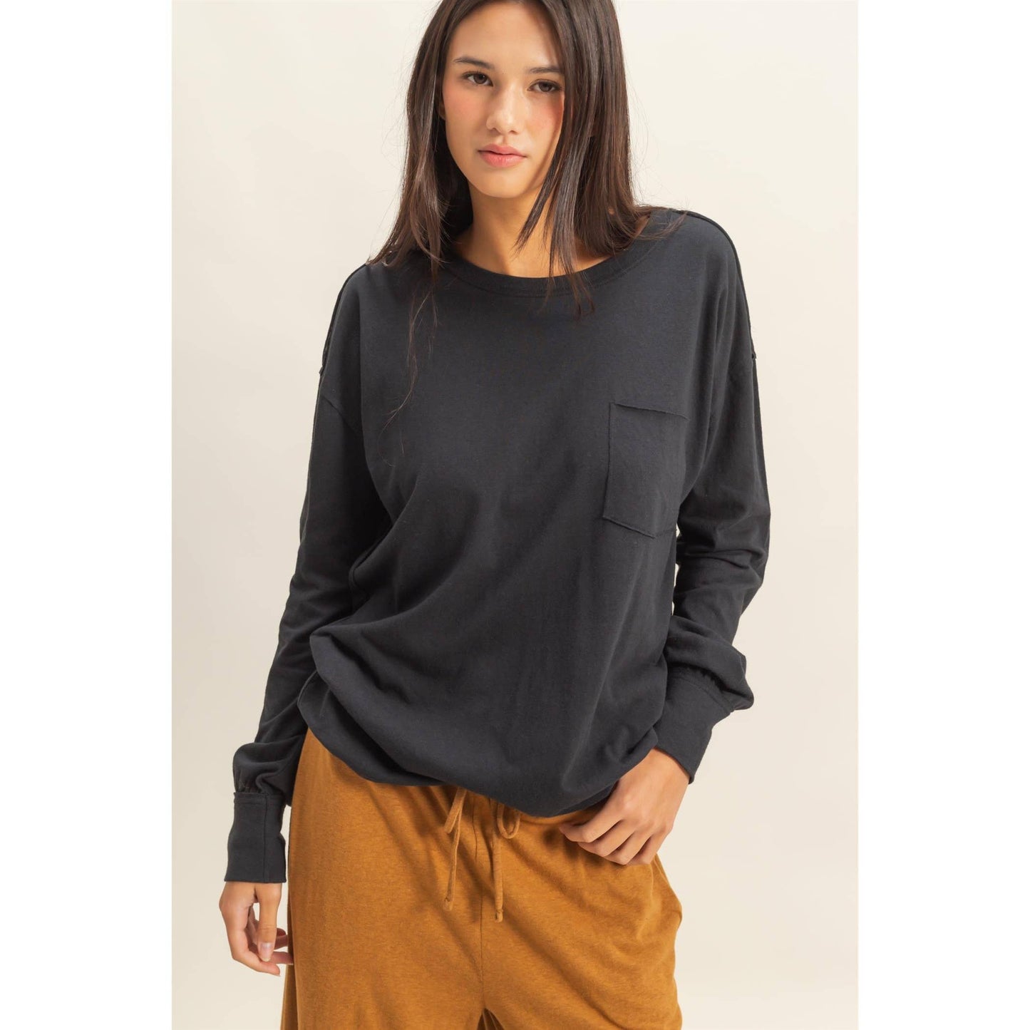 Long Sleeve Pocket T-Shirt