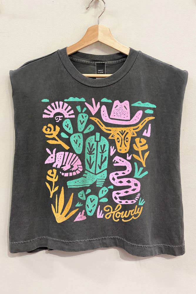 Howdy Desert Collage Muscle Tank T-Shirt
