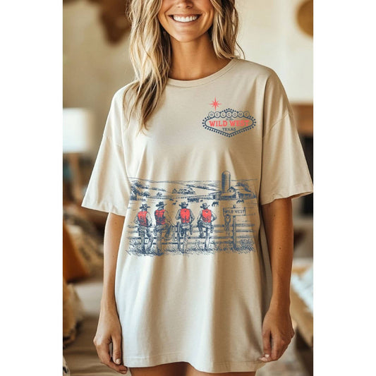 Wild West Oversized Mineral Graphic Tee