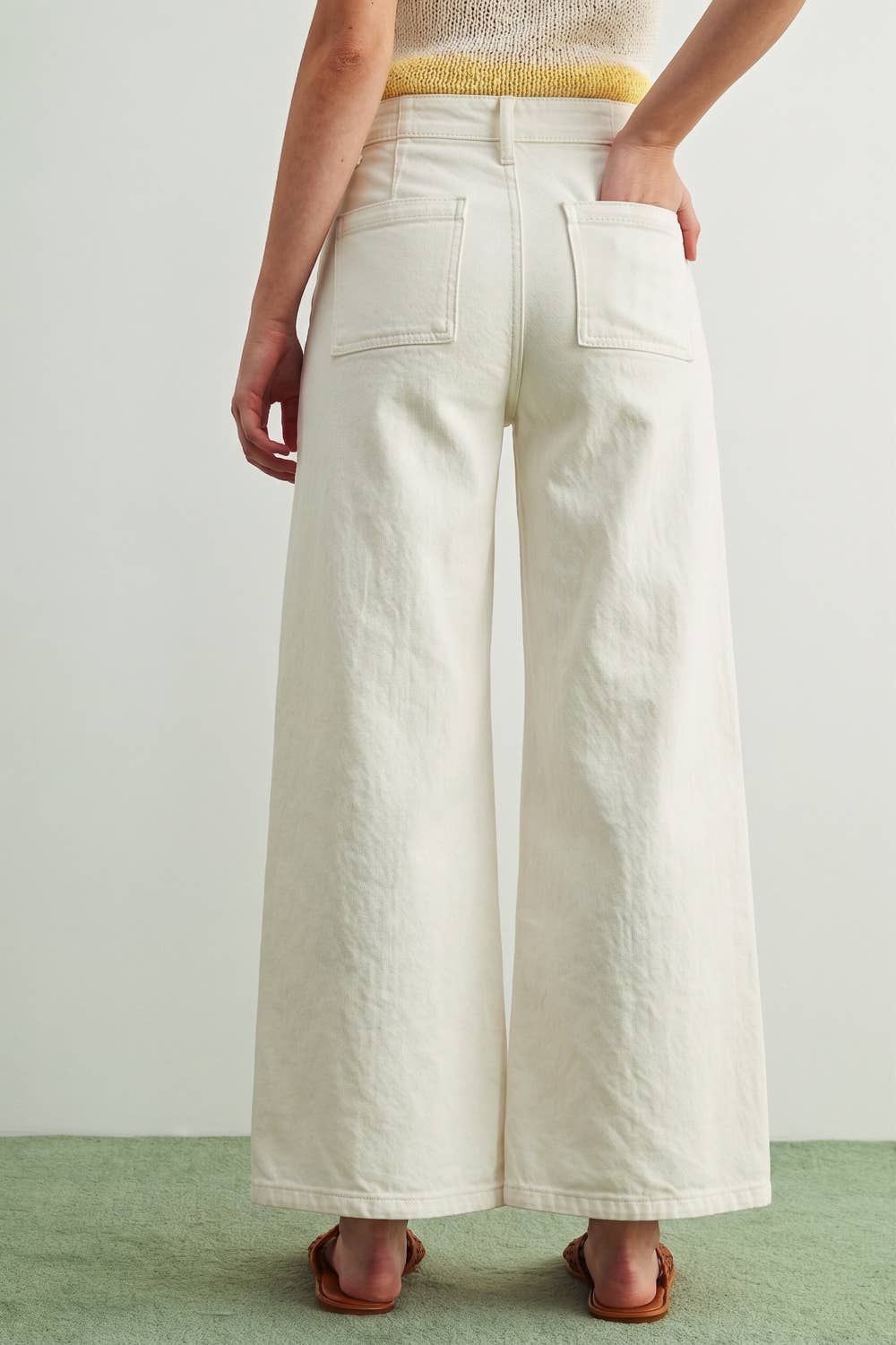 Washed Color Stretch Pants