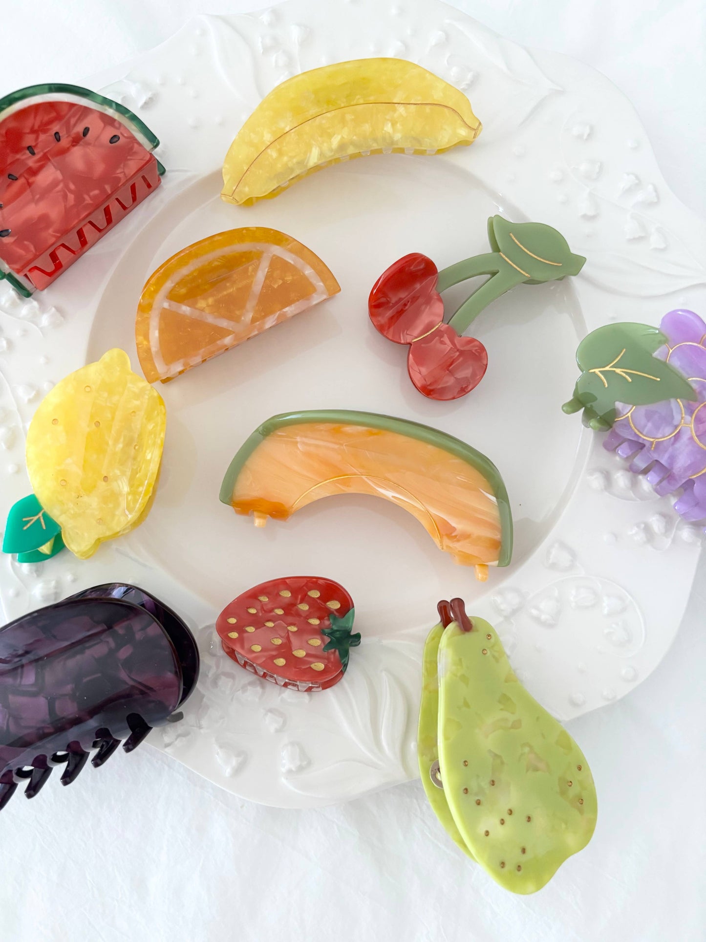 Fruity Fun Hair Claw Clips