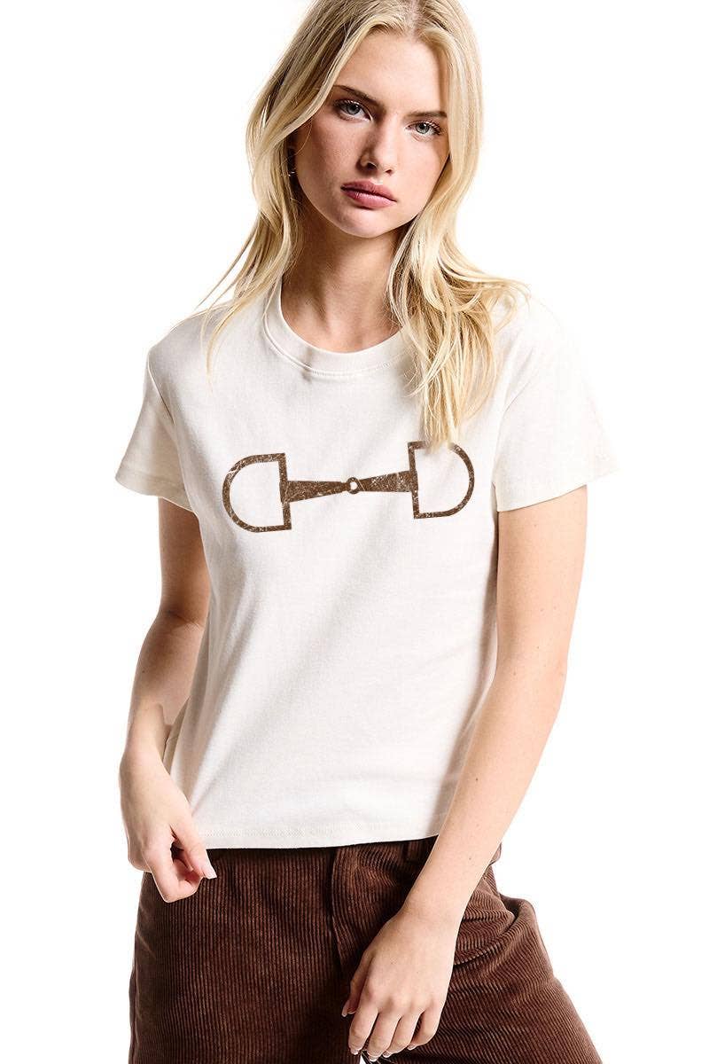 Horse Bit Western Baby Tee