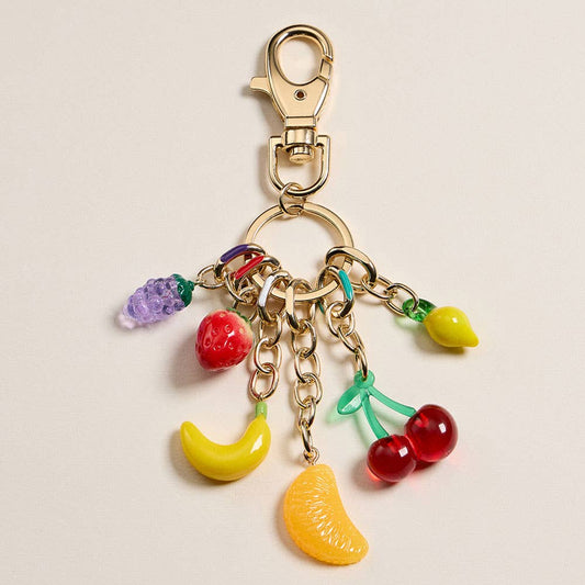 Fruit Charm Embellished Bag Charm