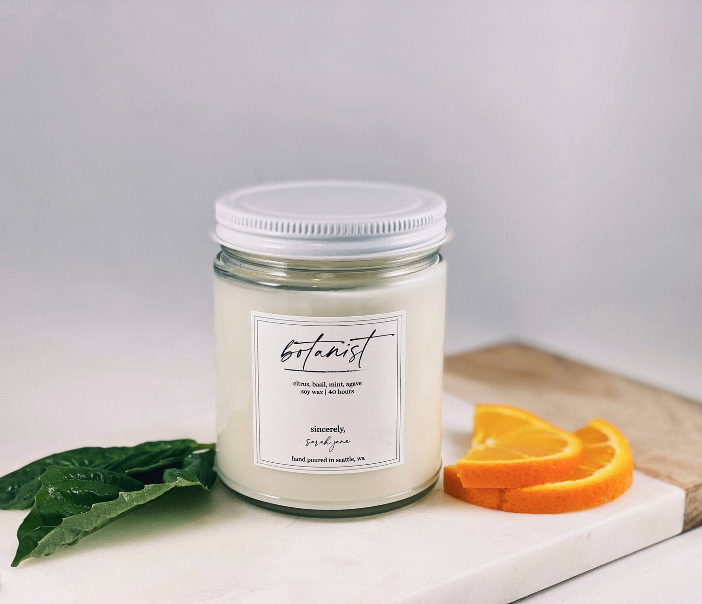 Botanist Candle - Citrus, Basil, Mint