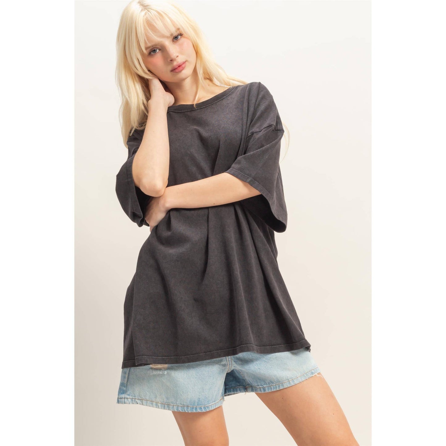 Oversized Mineral Wash T-Shirt