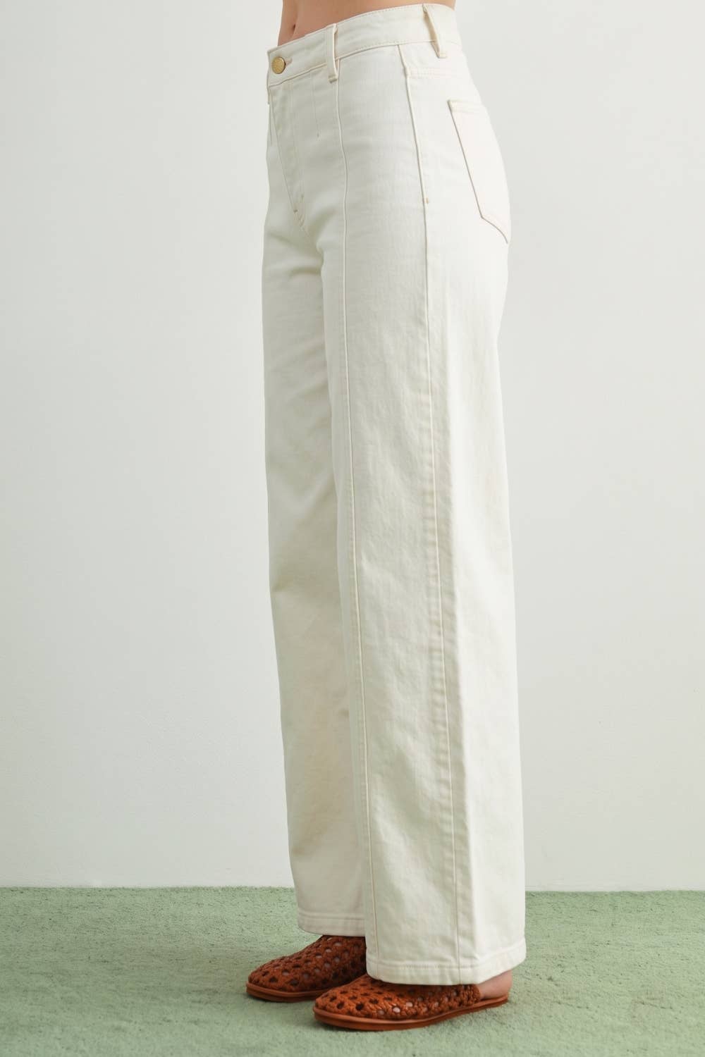 Washed Color Stretch Pants