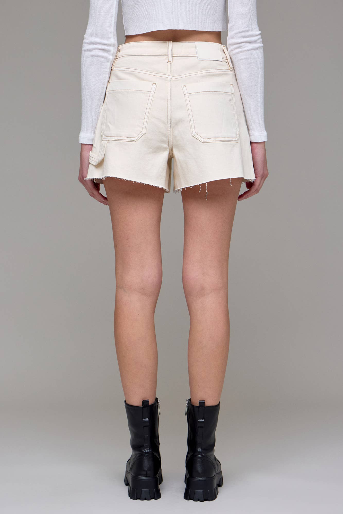 Ecru Wash Carpenter A Line Short