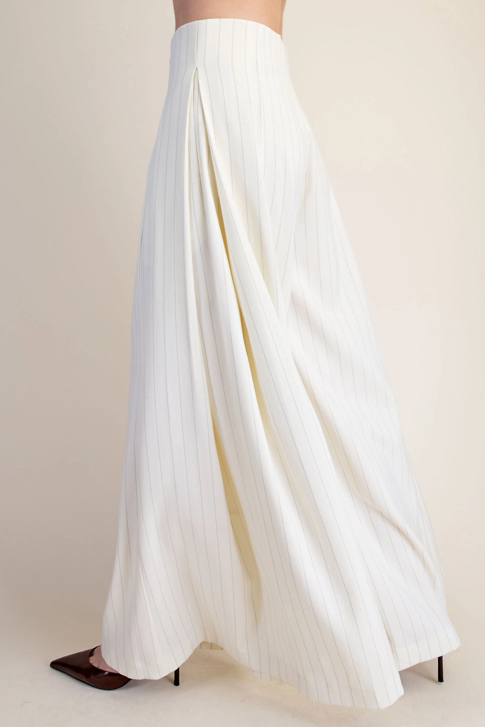 A-line Palazzo Wide Leg Stripe Pants