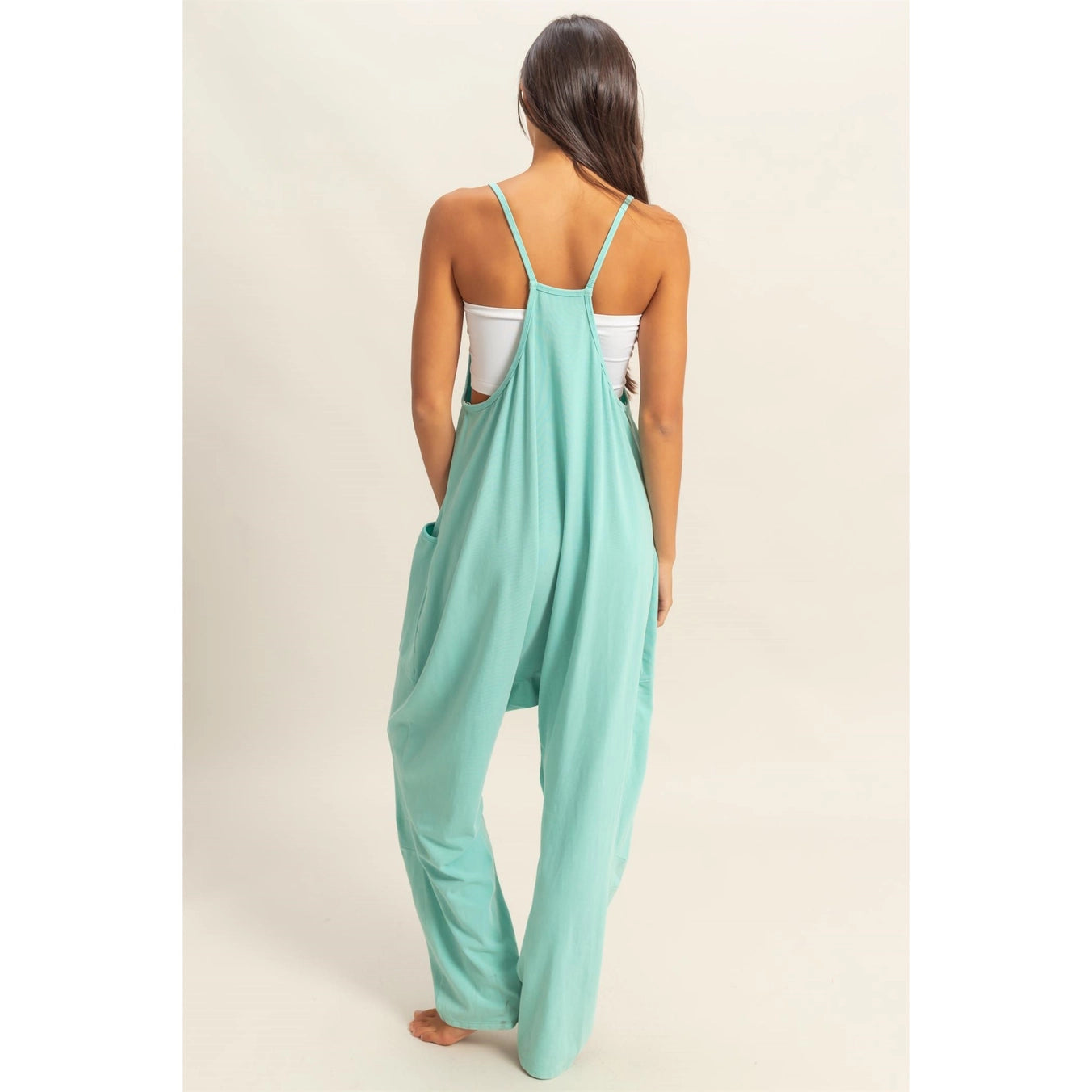 Relaxed Fit Mineral Washed Jumpsuit