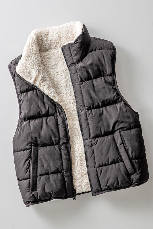 Black Puffer Vest