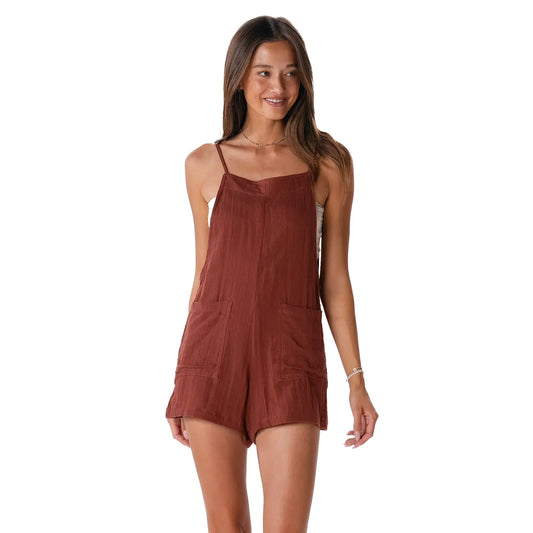 Nutmeg Cotton Romper