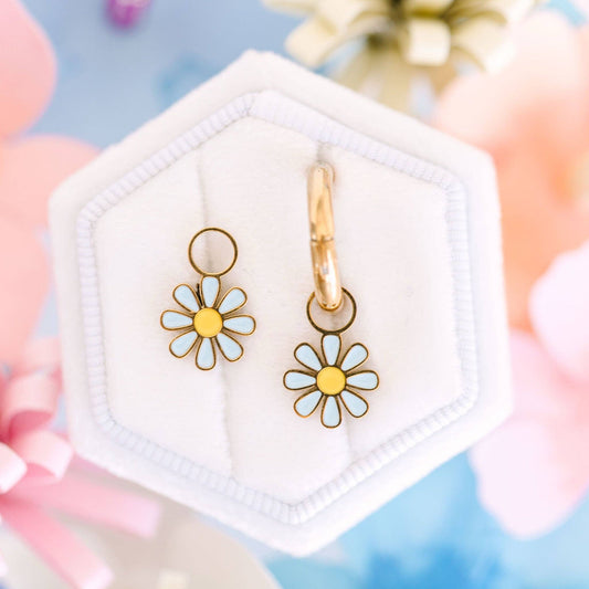 Pierced Co Baby Blue Daisy Charms