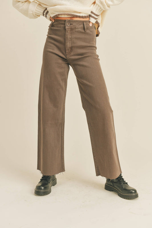 Mocha Straight Leg Pants