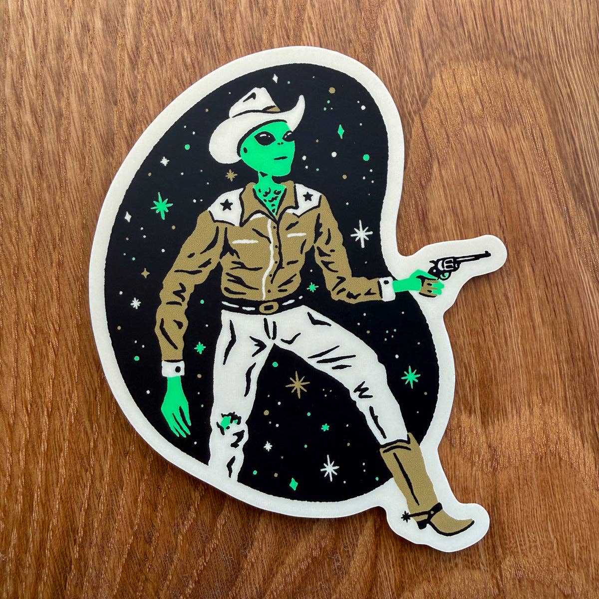 Alien Clyde Matte Vinyl Sticker