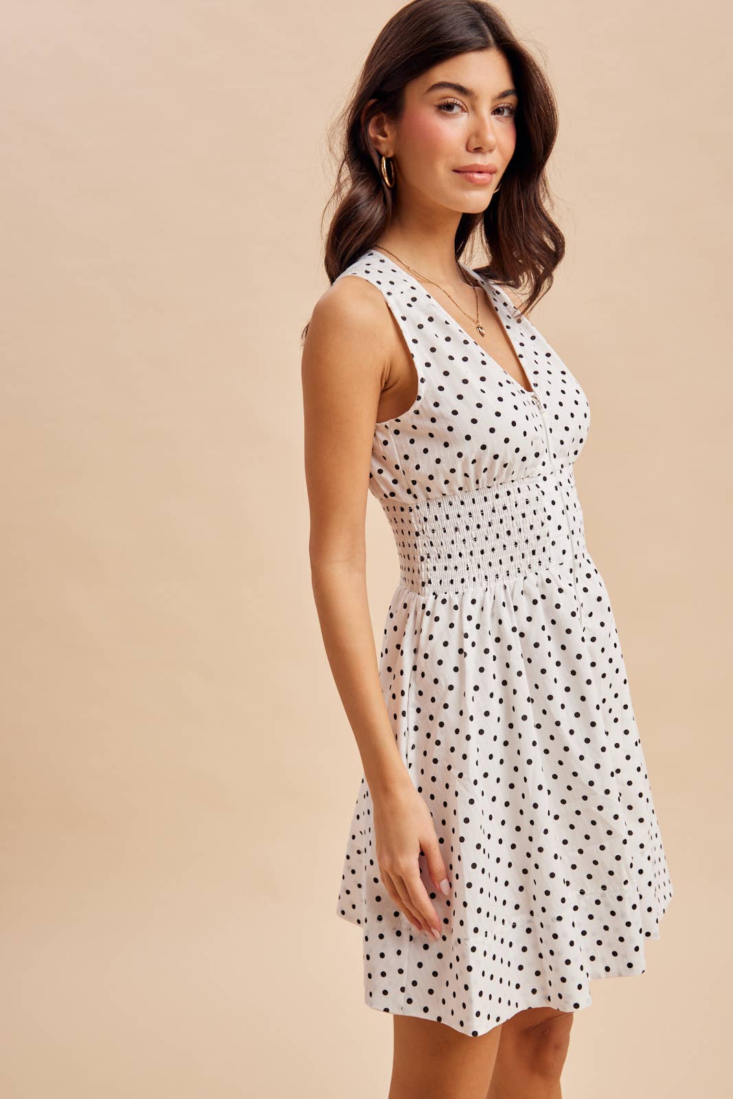 Polka Dot Mini Dress