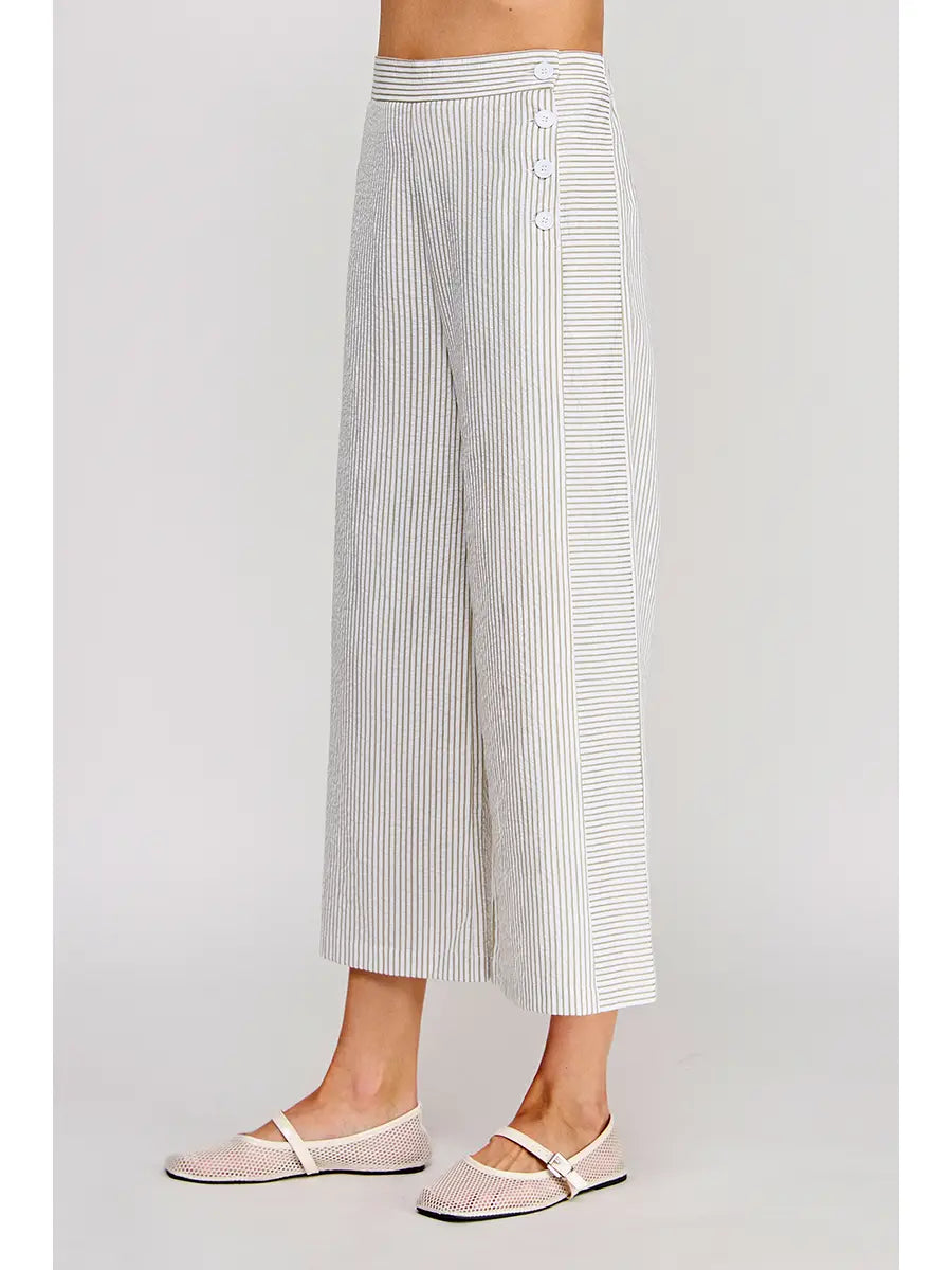 The Airy Striped Pants