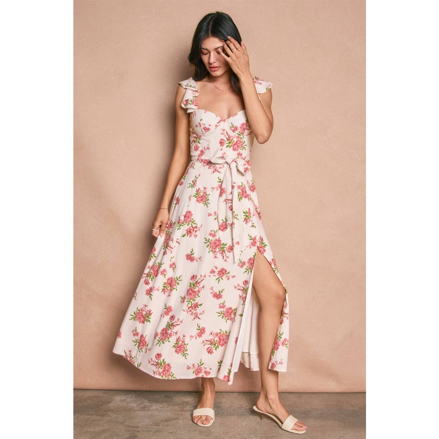 Love Galore Corset Flutter Dress