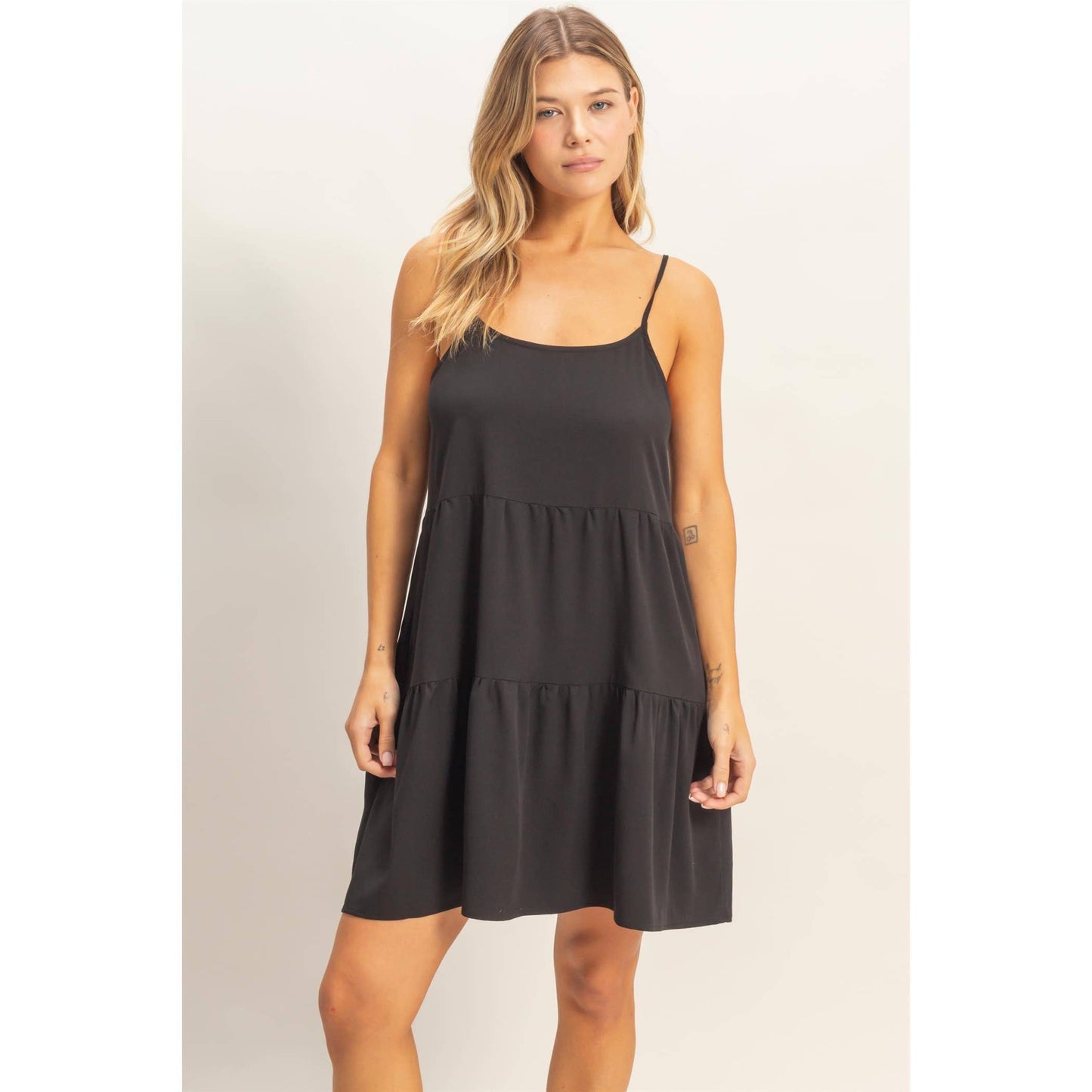 Tiered Spaghetti Strap Dress