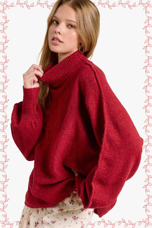 Balloon Sleeves Sweater