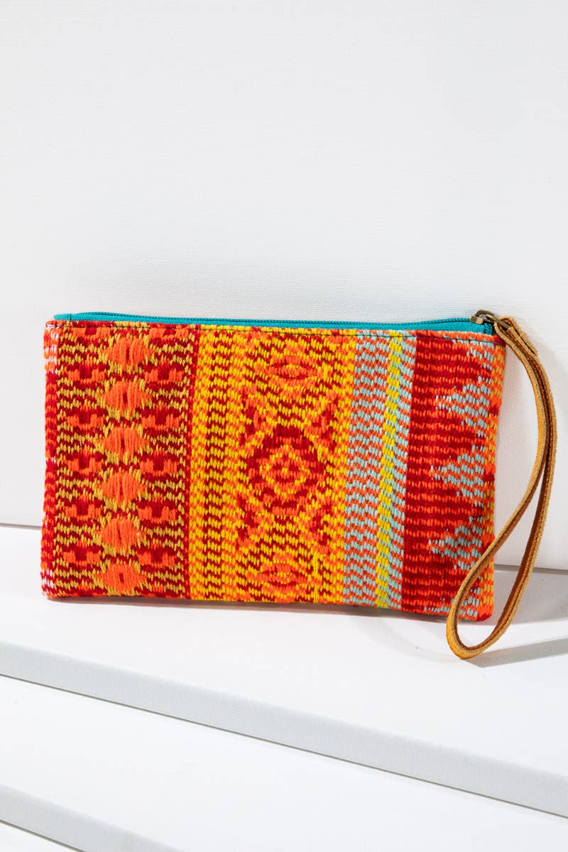 Tessa Handmade Ethnic Pattern Clutch