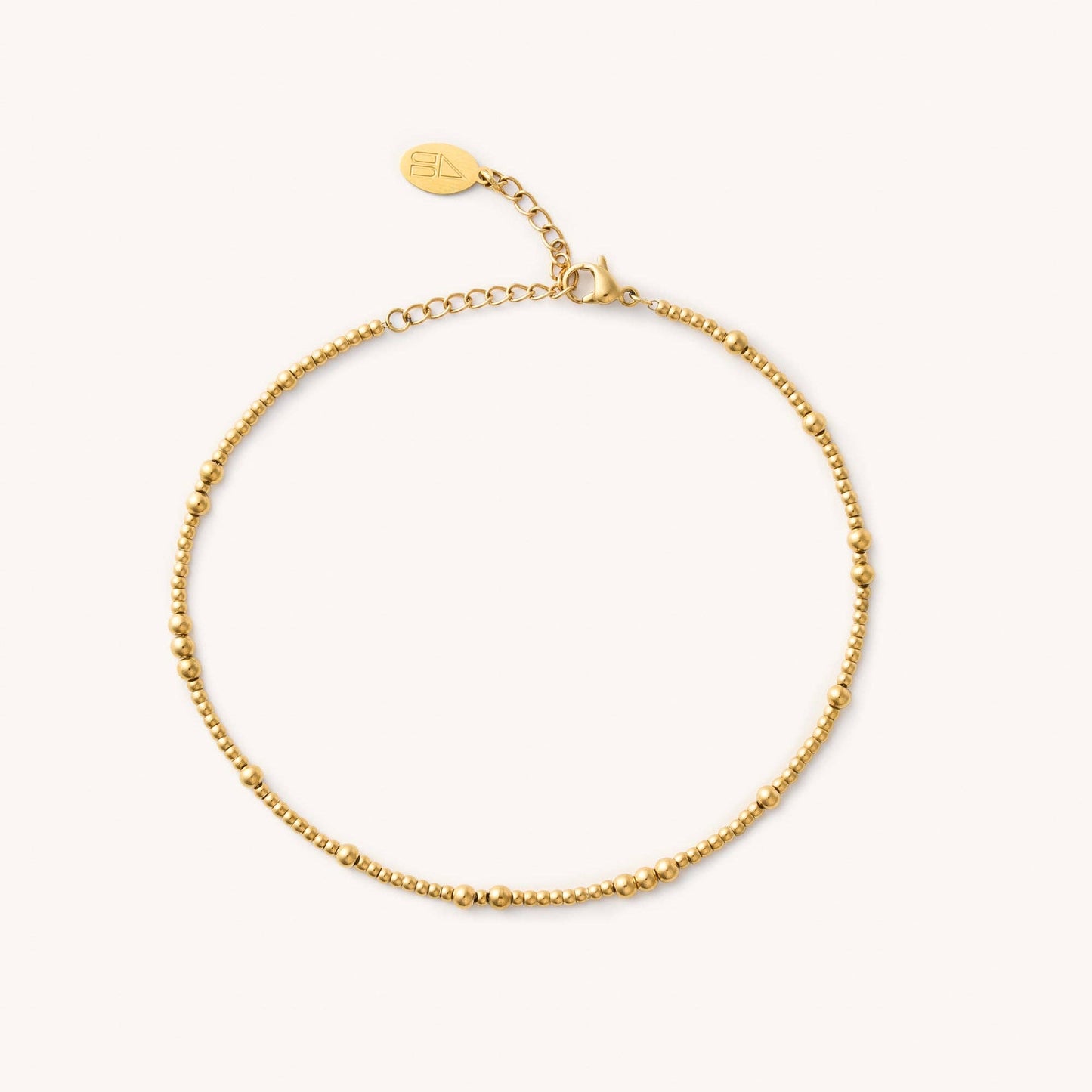 Gold Mini Bead Anklet