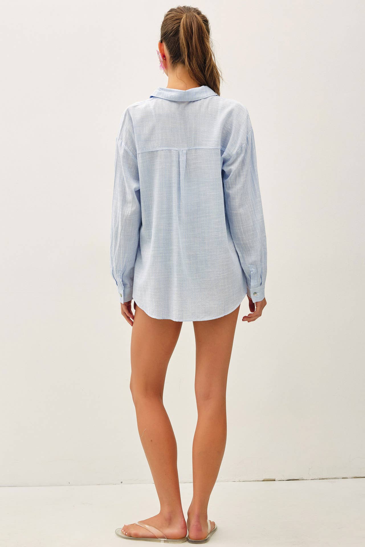 Pinstripe Button Down Shirt