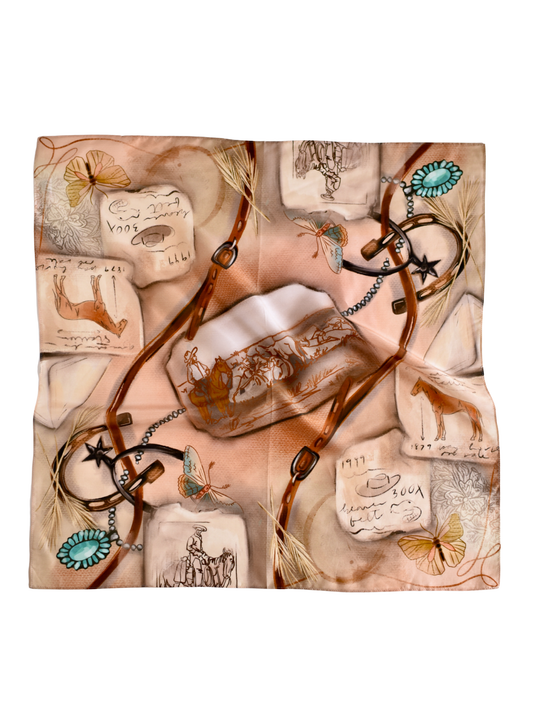 Cowgirl Curiosities Wild Rag Western Silk Scarf