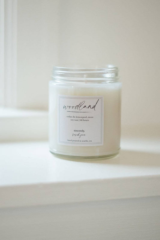 Woodland Candle - Cedar, Fir, Moss,  Lemonpeel