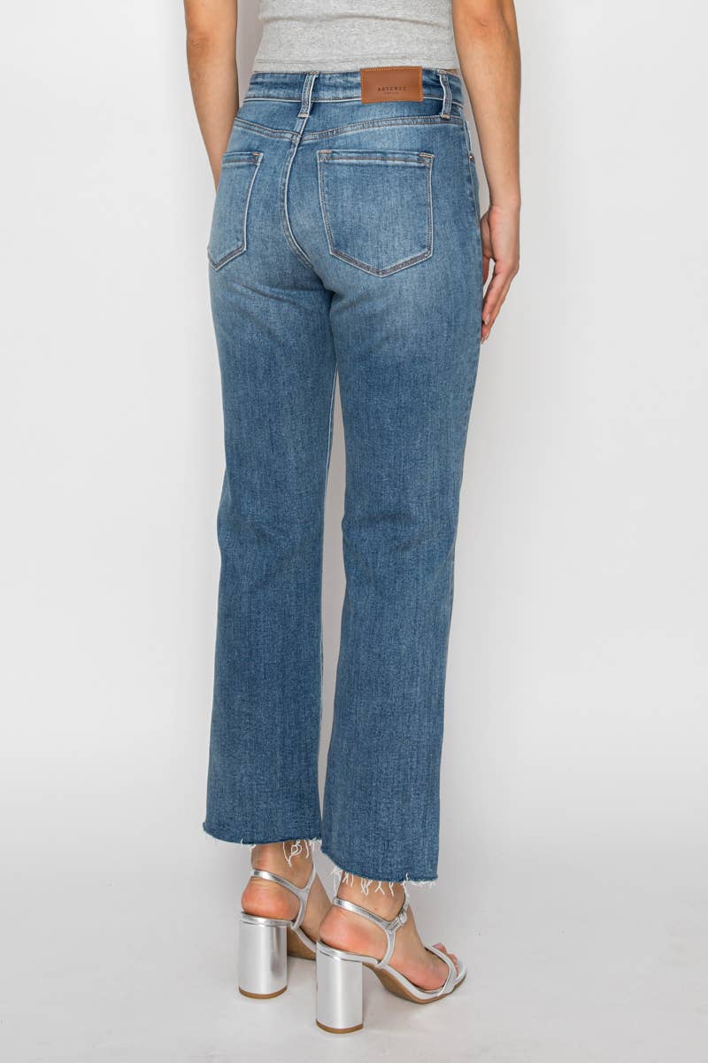 TUMMY CONTROL HIGH RISE STRAIGHT LEG JEANS