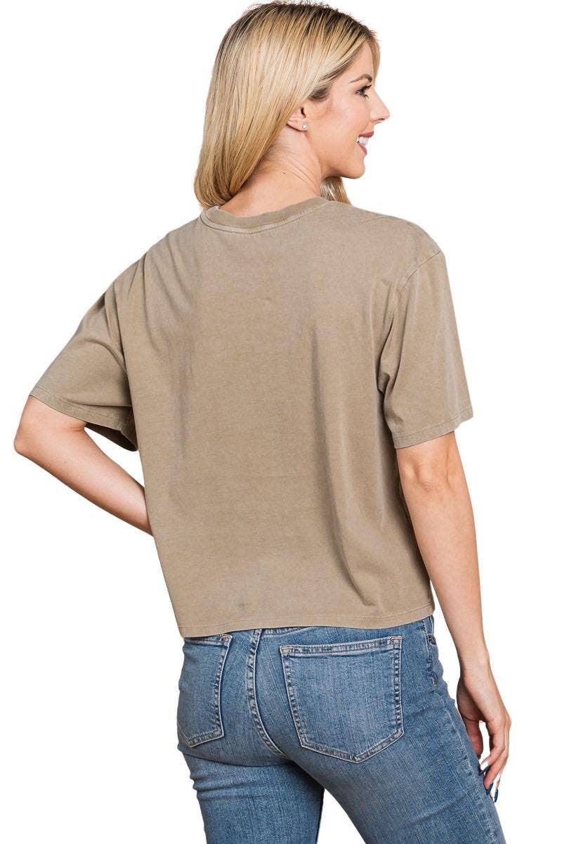 Western Stamps Graphic Washed Crop