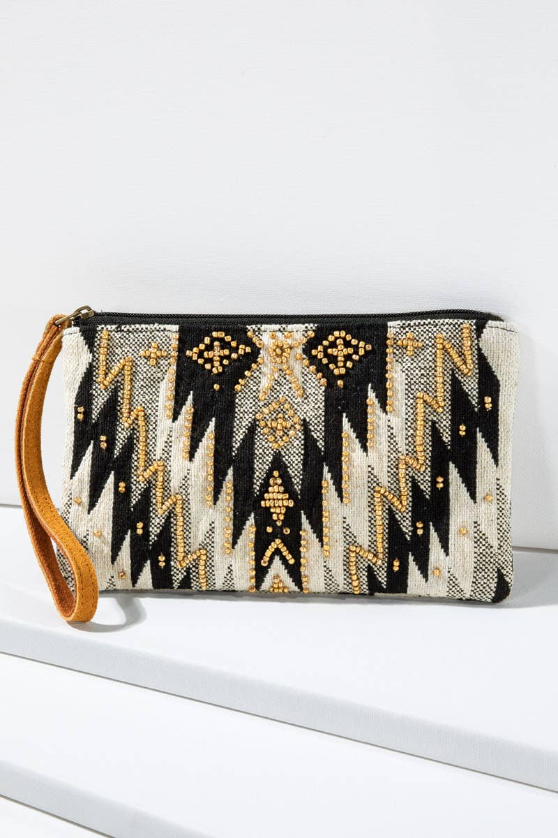 Wren Handmade Ethnic Pattern Clutch