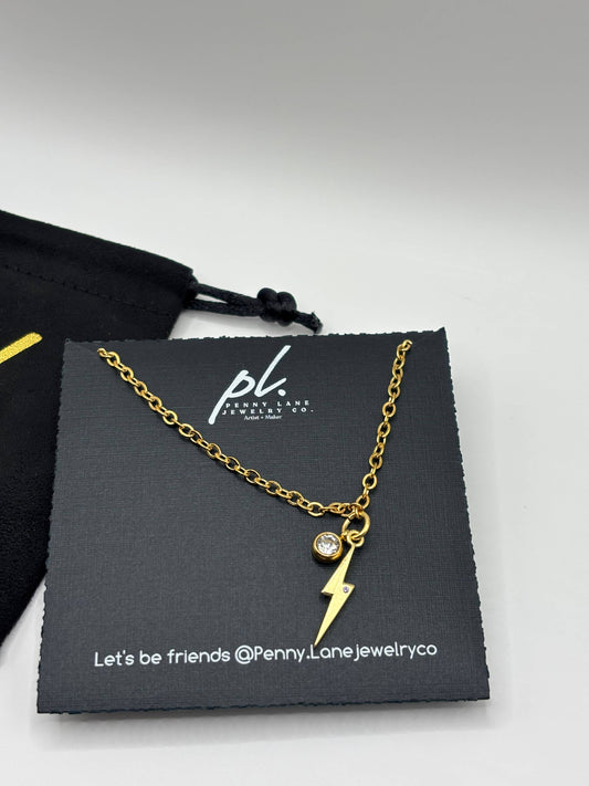 Hadley Lighting Bolt Necklace