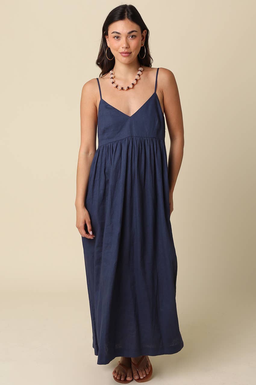Allison Linen Cami Maxi Dress