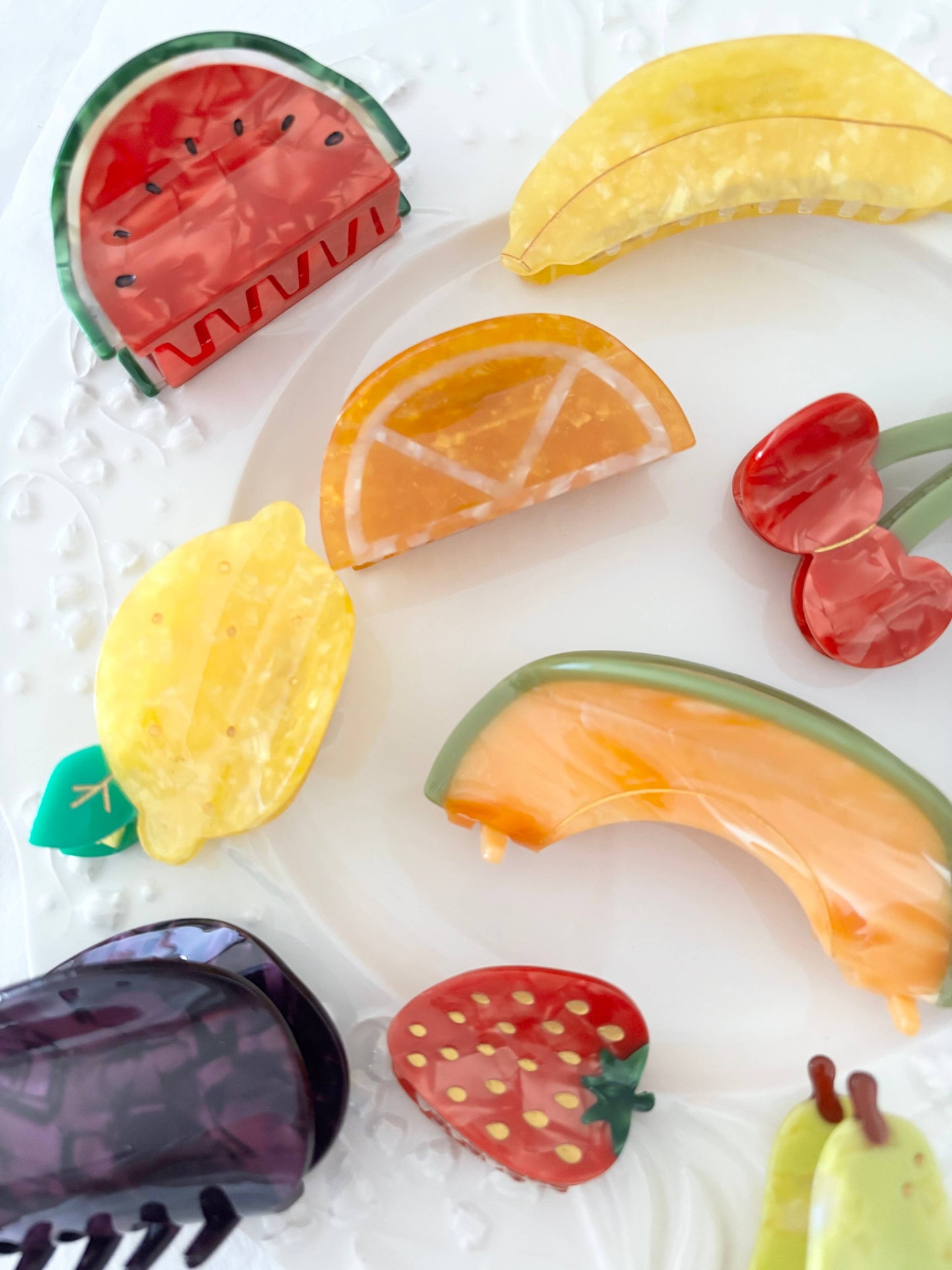 Fruity Fun Hair Claw Clips