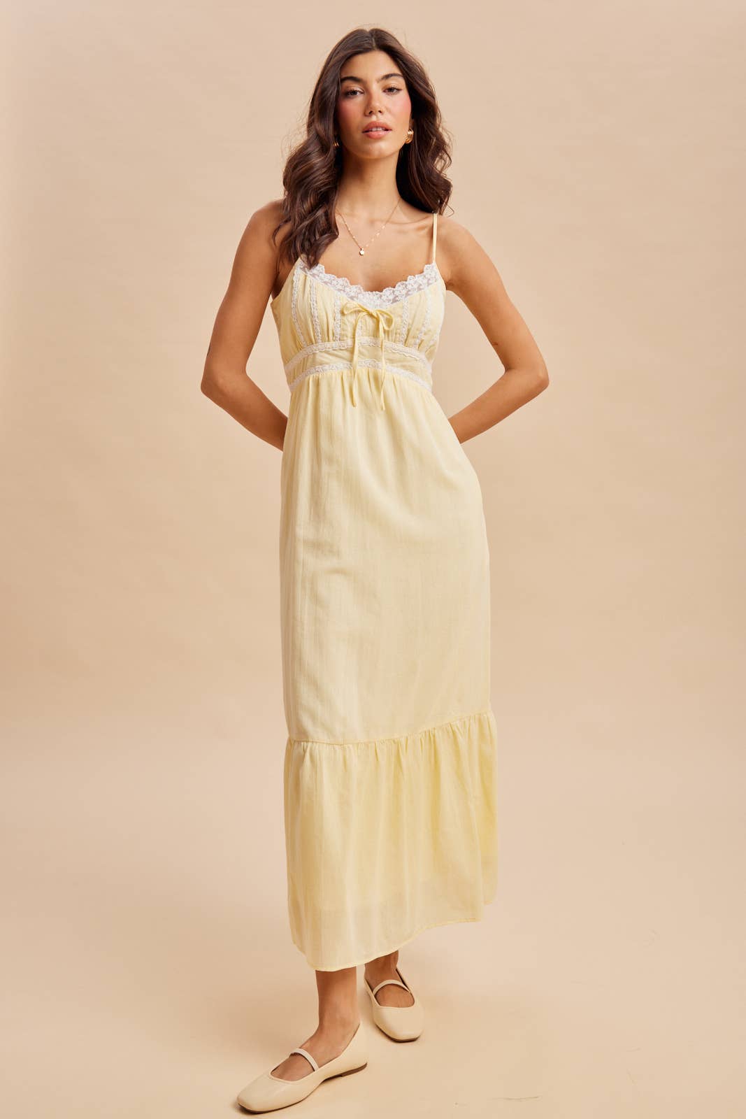 Lace Detail Maxi Dress