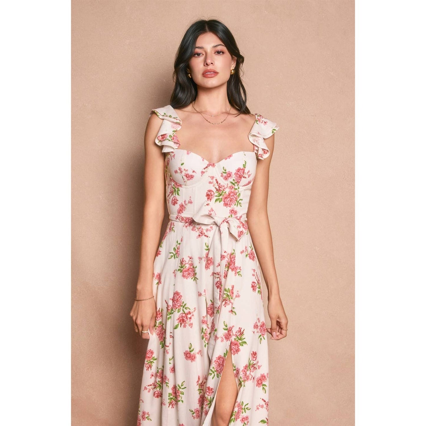 Love Galore Corset Flutter Dress