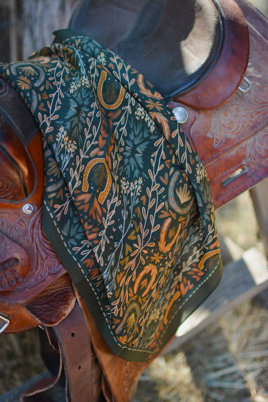 Western Harvest Silk Wild Rag Scarf
