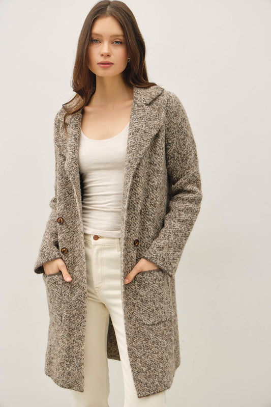 Boucle Knit Coatigan